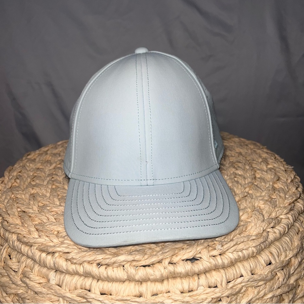 Melin A-Game Hydro Performance Hat Light Blue Gray Snapback Perforated‎ Cap